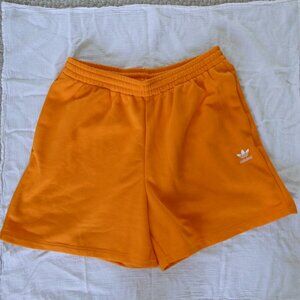 adidas orange shorts women's size medium